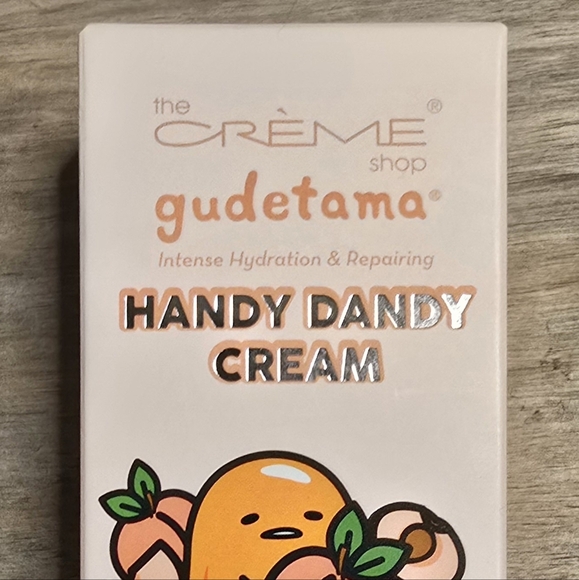 Gudetama X The Creme Shop Hand Cream Peach 1.69oz - Picture 2 of 6